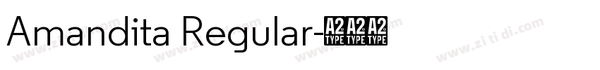 Amandita Regular字体转换 Amandita Regular字体转换